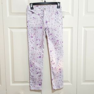 GAP 296871 STARLIGHT PAINT SPLATTER SUPER SKINNY